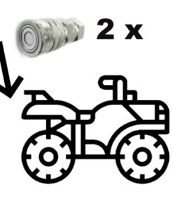 Hydrauliliittimet taakse, Polaris Sportsman 570 (2016-)